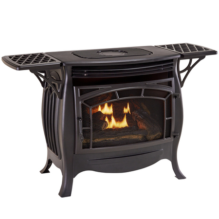 Duluth Forge Dual Fuel Ventless Gas Stove - 26,000 Btu, Remote Control Matte FDSR25